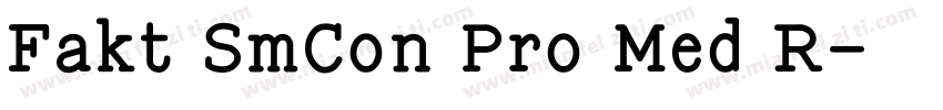 Fakt SmCon Pro Med R字体转换